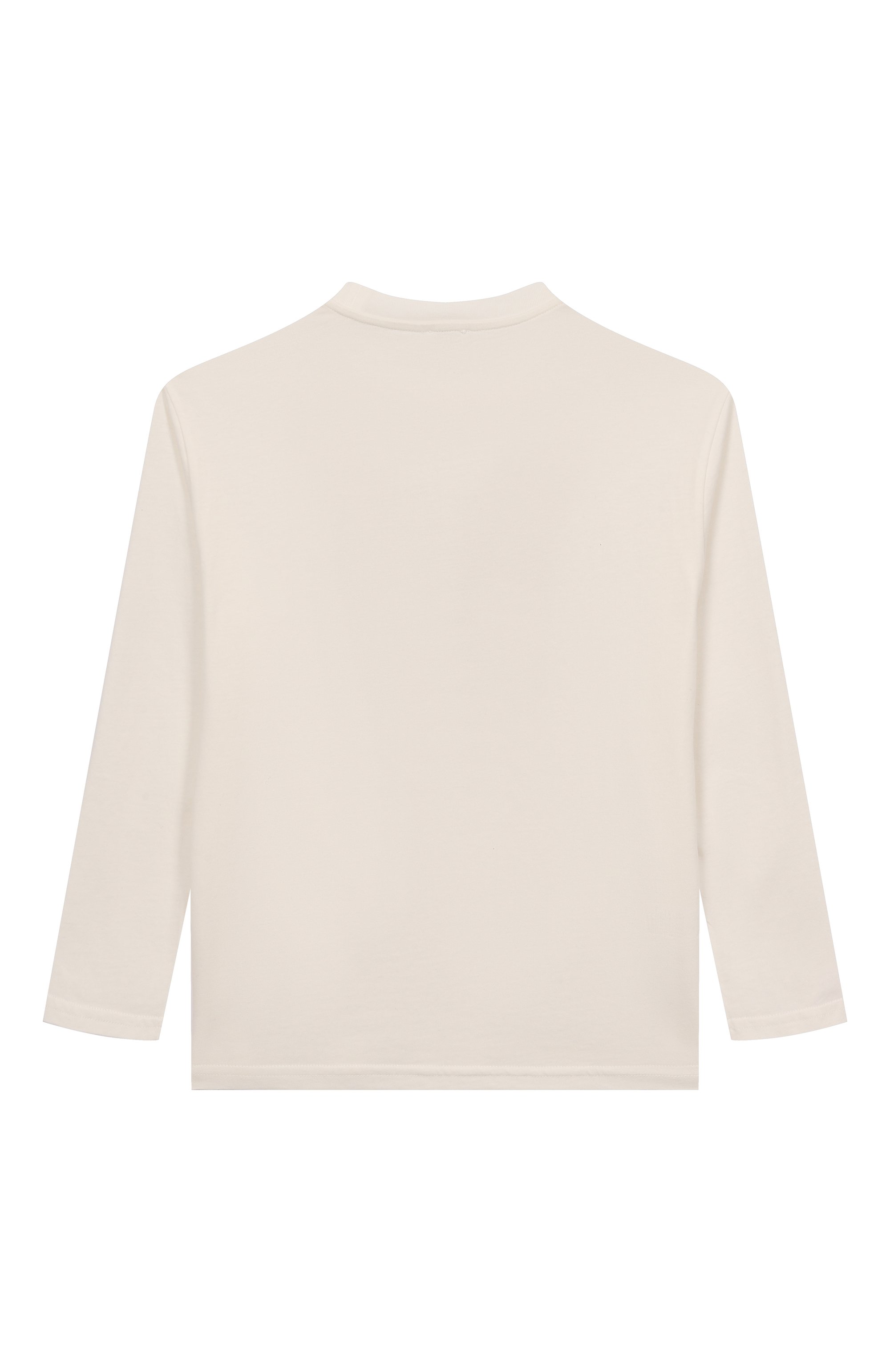 Хлопковый лонгслив IL GUFO кремового цвета по цене 12600 руб., арт. A25GTA0023MF002/10-14, фото 2 Хлопковый лонгслив IL GUFO, арт. A25GTA0023MF002/10-14, фото 2