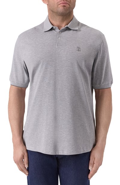 Хлопковое поло BRUNELLO CUCINELLI, арт. ME8548788W, фото 3