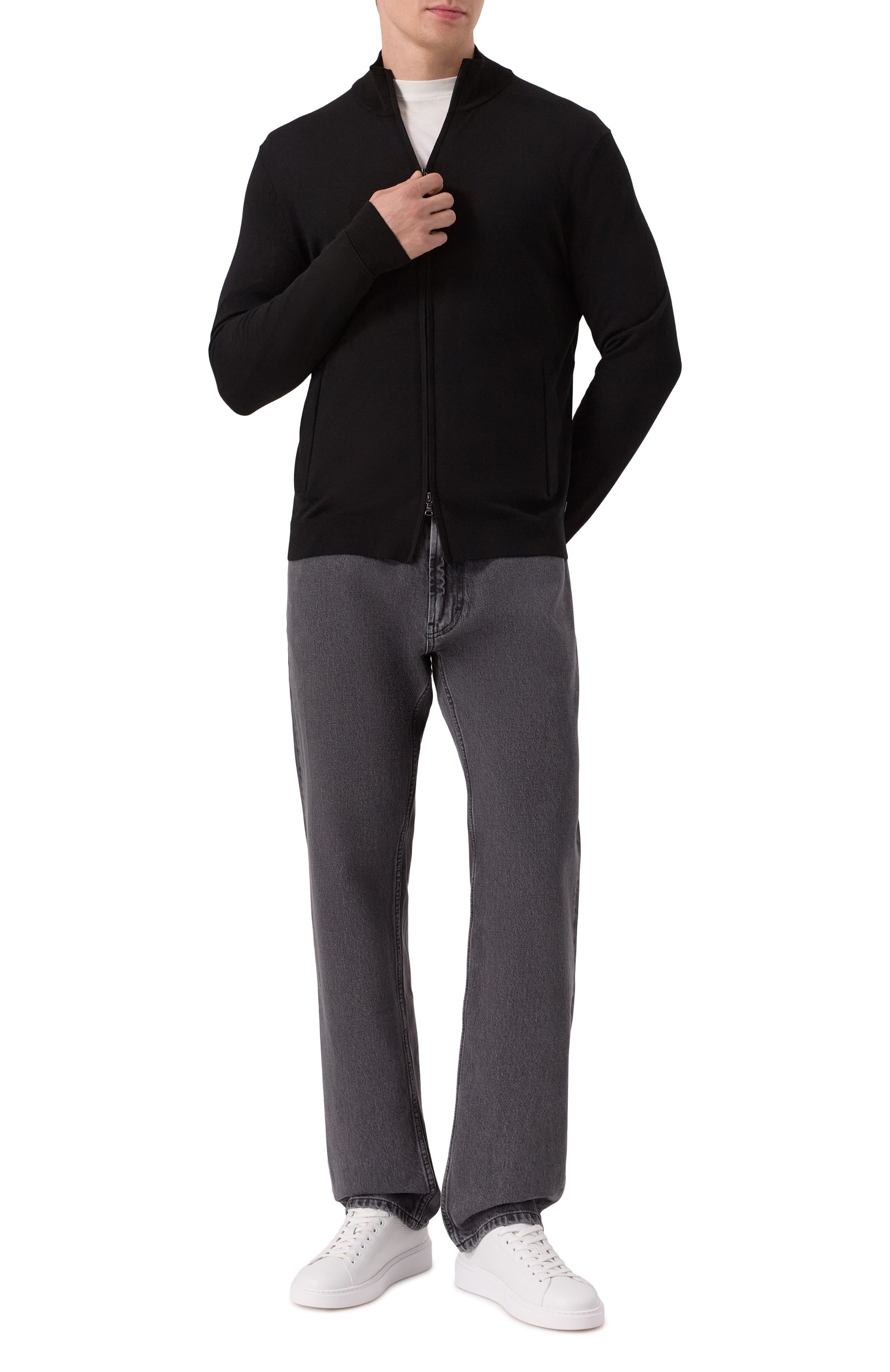 Шерстяной кардиган BOGNER черного цвета по цене 37700 руб., арт. 88589785, фото 2 Шерстяной кардиган BOGNER, арт. 88589785, фото 2