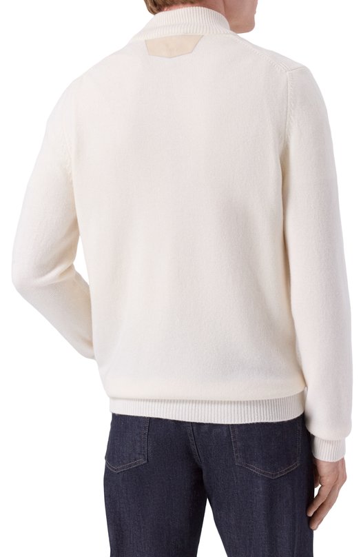 Кардиган из кашемира и шерсти Zilli KZMC01M0350VLST00 Кремовый  KZMC01M0350VLST00 Фото 4