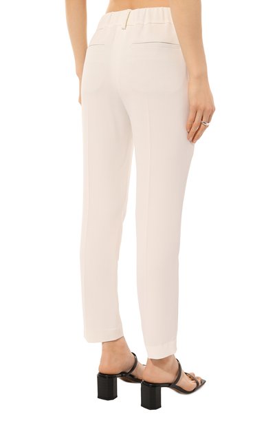 Брюки BRUNELLO CUCINELLI белого цвета по цене 94150 руб., арт. MA029P1673, фото 4 Брюки BRUNELLO CUCINELLI, арт. MA029P1673, фото 4