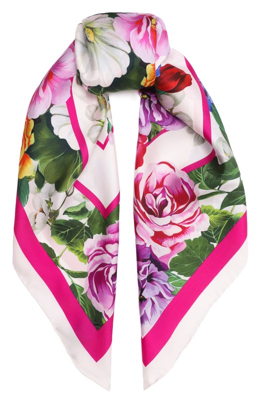 Шелковый платок Dolce & Gabbana FN090R/GDCWD Розовый FN090R/GDCWD