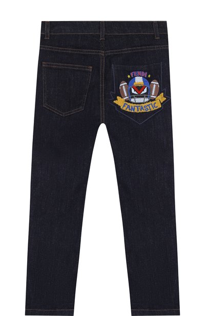 Джинсы прямого кроя с нашивкой FENDI, арт. JMF120/A190/6A-8A, фото 2