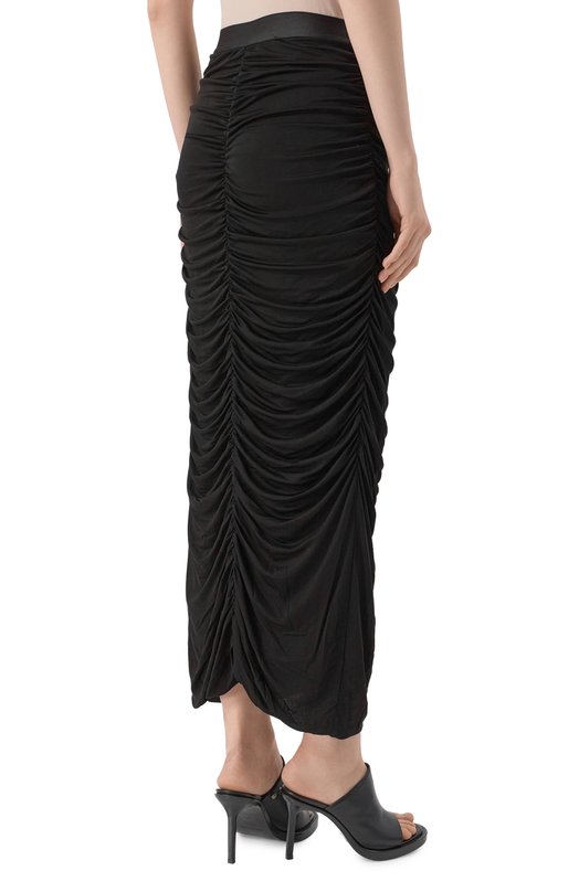 Юбка из вискозы Isabel Benenato DJ32F25 Чёрный  DJ32F25 Фото 4