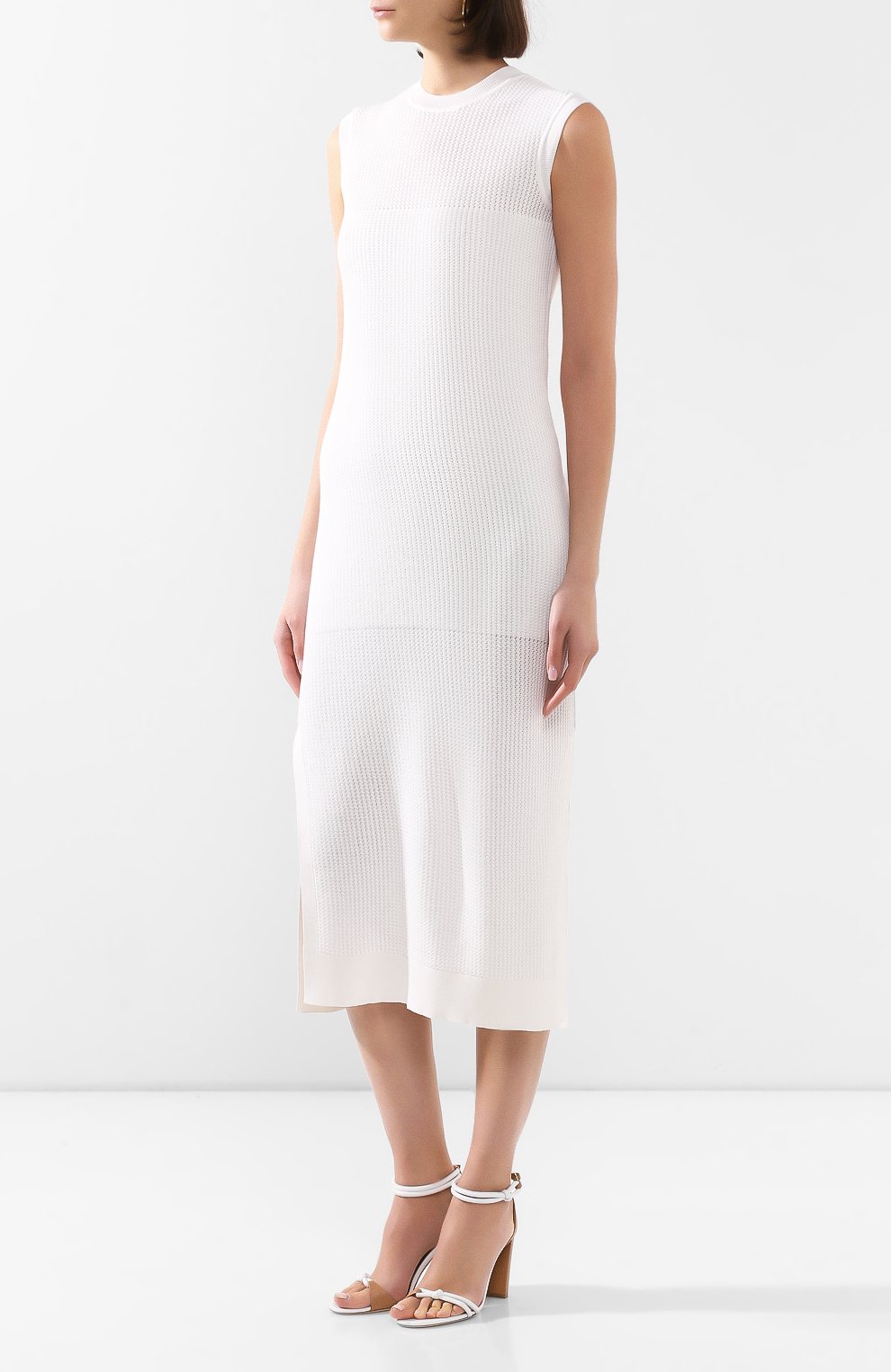 Платье из смеси шелка и хлопк а LORO PIANA, арт. FAL1604, фото 3