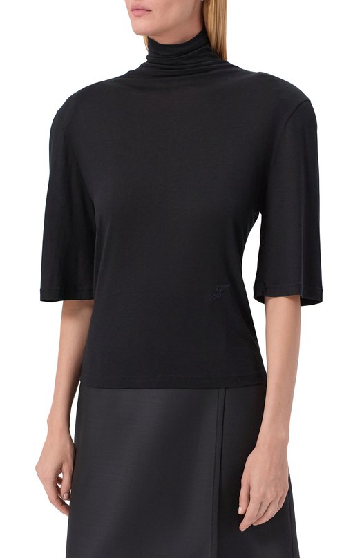 Топ из вискозы и шелка Jacquemus 25HTSW00530AJ0/0234 Чёрный  25HTSW00530AJ0/0234 Фото 3