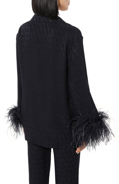 Шелковая блузка VALENTINO, арт. 5B3AB6427TK, фото 4