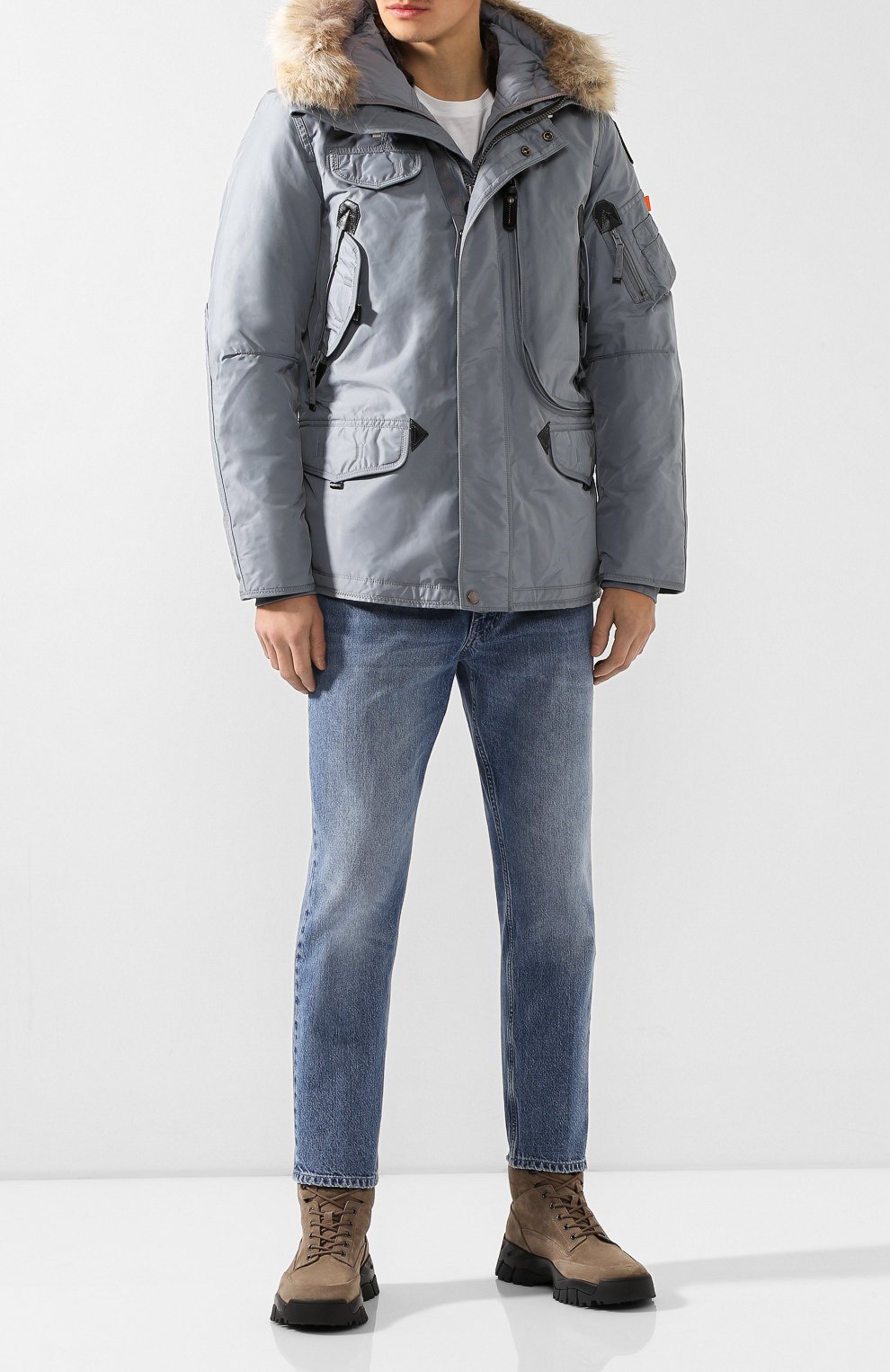 Пуховая парка right hand с меховой отделкой PARAJUMPERS, арт. MA03/RIGHT HAND, фото 2