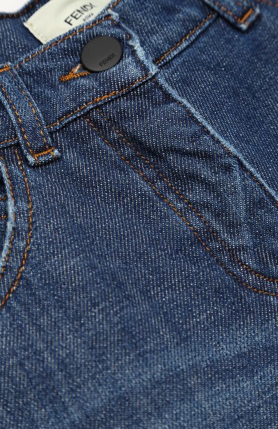 Джинсы прямого кроя с вышивкой FENDI, арт. JFF061/ST1/10A-12A, фото 3