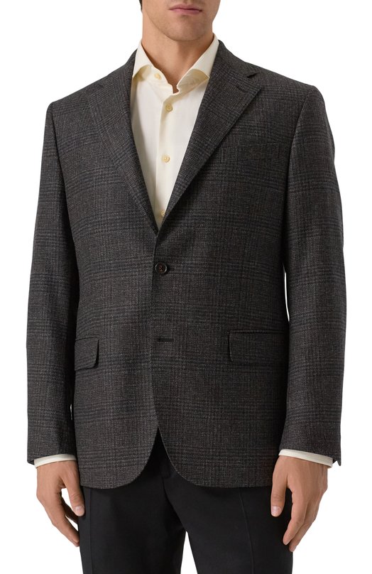 Пиджак из шерсти и кашемира Corneliani 266008-2616303 Серый  266008-2616303 Фото 4