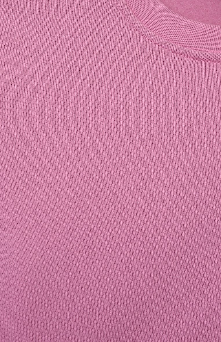 Детская комплект из свитшота и брюк STELLA MCCARTNEY розового цвета, арт. TT3B20 | Фото 4 (Материал внешний: Хлопок; Рукава: Длинные; Девочки Кросс-КТ: Костюмы-спорт)