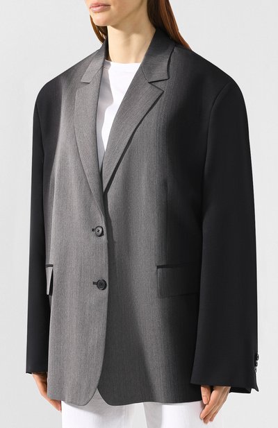 Шерстяной жакет MAISON MARGIELA серого цвета по цене 206000 руб., арт. S51BN0326/S49643, фото 3 Шерстяной жакет MAISON MARGIELA, арт. S51BN0326/S49643, фото 3