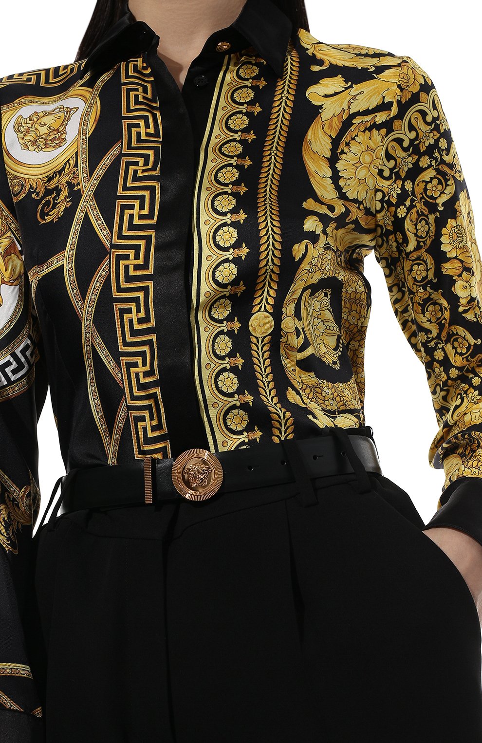 Кожаный ремень medusa biggie VERSACE, арт. 1004009/DV3T, фото 2