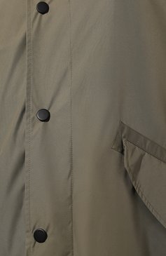 Мужская парка A.P.C. хаки цвета, арт. PSAII-M30192 | Фото 5 (Материал внешний: Синтетический материал; Рукава: Длинные; Длина (верхняя одежда): До колена; Кросс-КТ: парка; Стили: Милитари)
