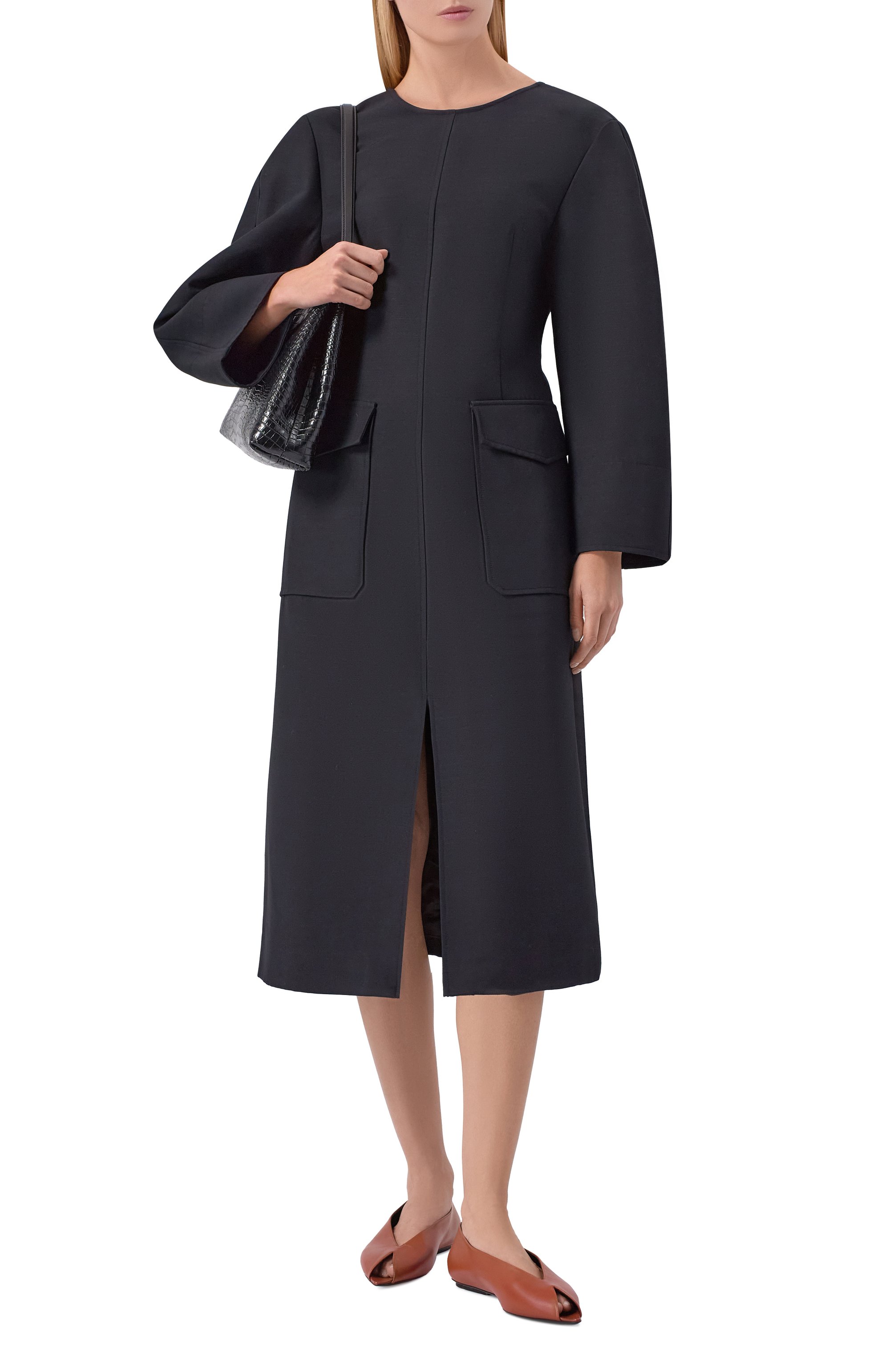 Кожаные балетки beak SERGIO ROSSI коричневого цвета по цене 78600 руб., арт. B13180/MMVN13, фото 3 Кожаные балетки beak SERGIO ROSSI, арт. B13180/MMVN13, фото 3