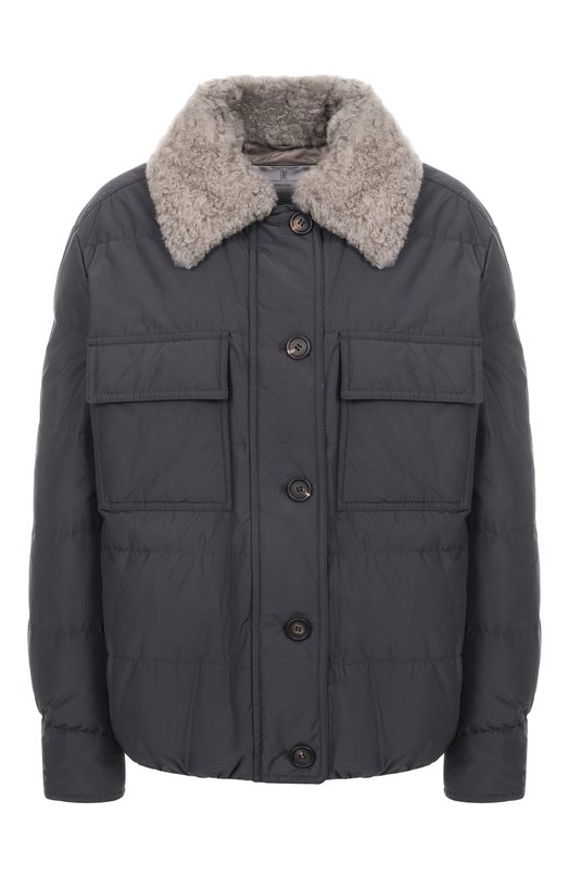 Пуховая куртка Brunello Cucinelli MG5017688 Серый MG5017688