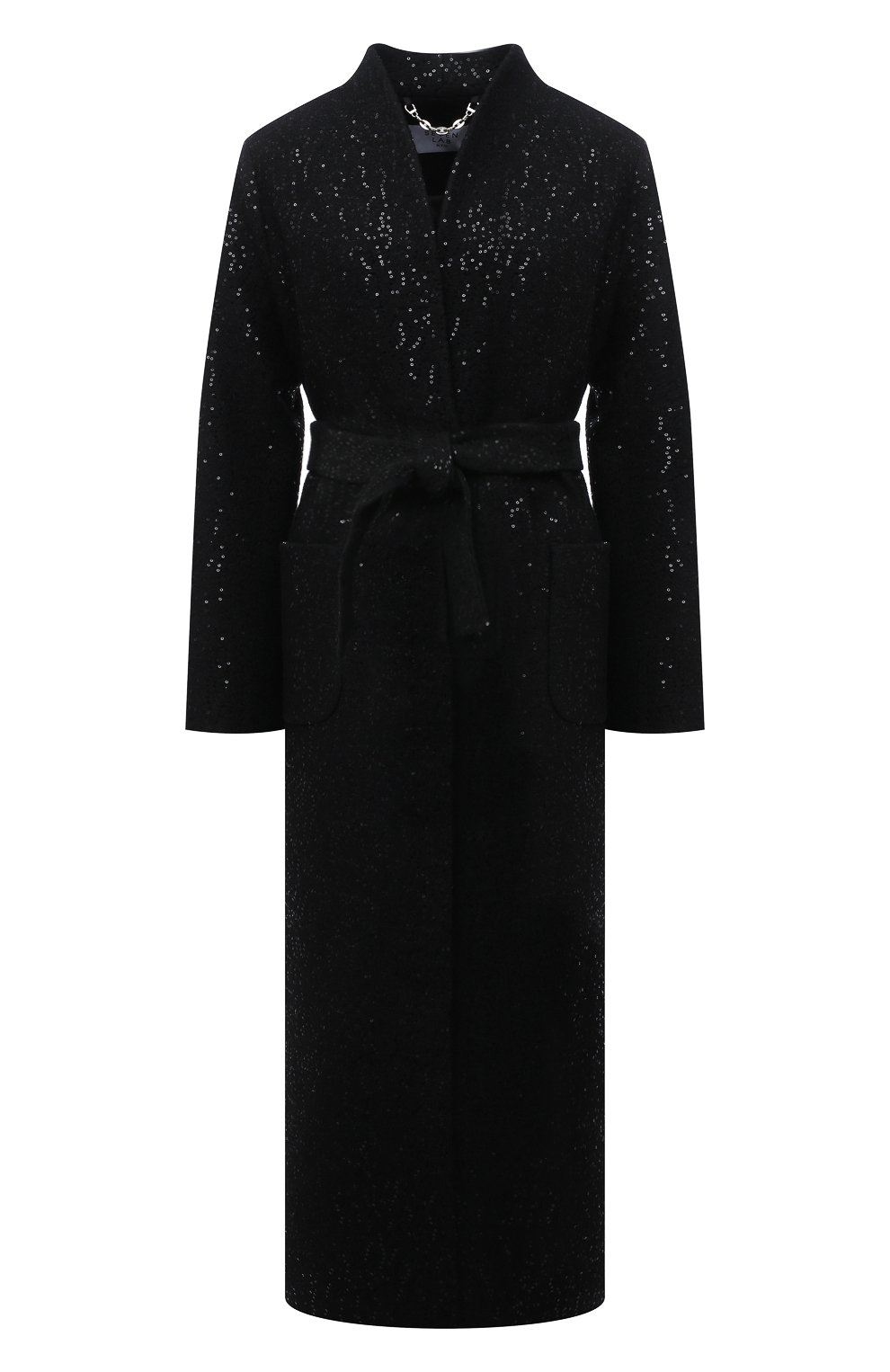 Шерстяное пальто SEVEN LAB черного цвета по цене 53550 руб., арт. CX black brilliant, фото 1 Шерстяное пальто SEVEN LAB, арт. CX black brilliant, фото 1