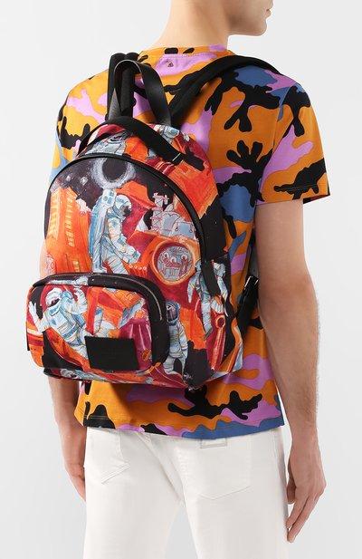 Текстильный рюкзак spaceland VALENTINO оранжевого цвета по цене 196500 руб., арт. TY2B0887/EUG, фото 5 Текстильный рюкзак spaceland VALENTINO, арт. TY2B0887/EUG, фото 5