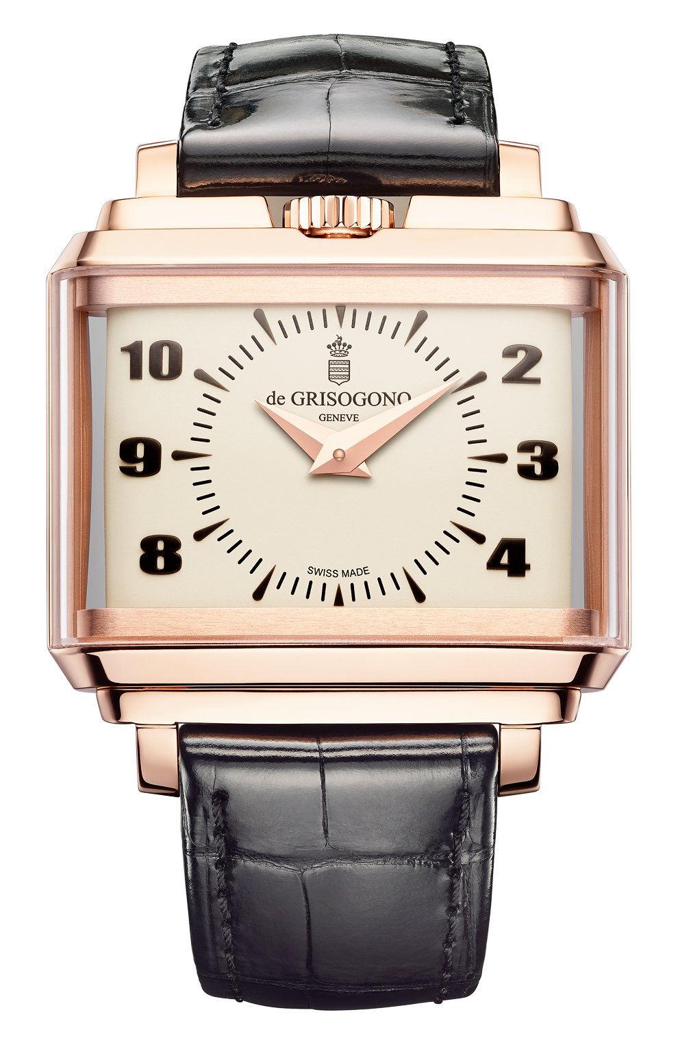 Часы panoramic rose gold white DE GRISOGONO, арт. NEW RETRO N03, фото 1