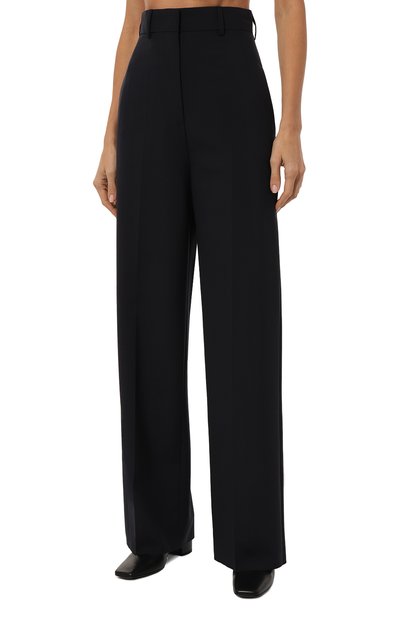 Шерстяные брюки VALENTINO темно-синего цвета по цене 171000 руб., арт. 5B3RB5Y074B, фото 3 Шерстяные брюки VALENTINO, арт. 5B3RB5Y074B, фото 3