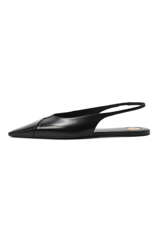 Кожаные балетки Babylone Saint Laurent 800240/AAEHI Чёрный  800240/AAEHI Фото 4