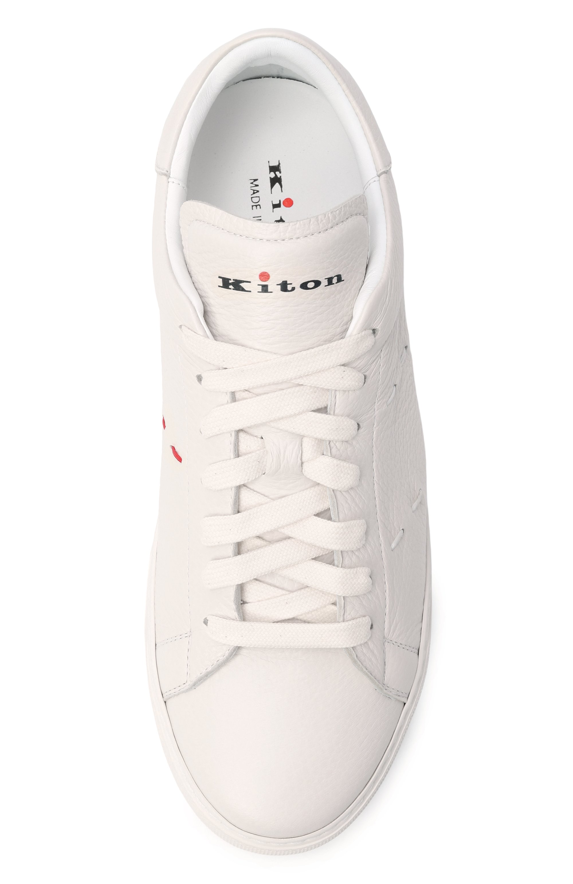 Кожаные кеды KITON, арт. USSA421N0141305, фото 5