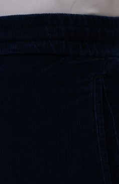 Мужские брюки из хлопка и кашемира KITON темно-синего цвета, арт. UFPLACJ0337A | Фото 5 (Длина (брюки, джинсы): Стандартные; Случай: Повседневный; Материал сплава: Проставлено; Материал внешний: Хлопок; Драгоценные камни: Проставлено; Стили: Кэжуэл)