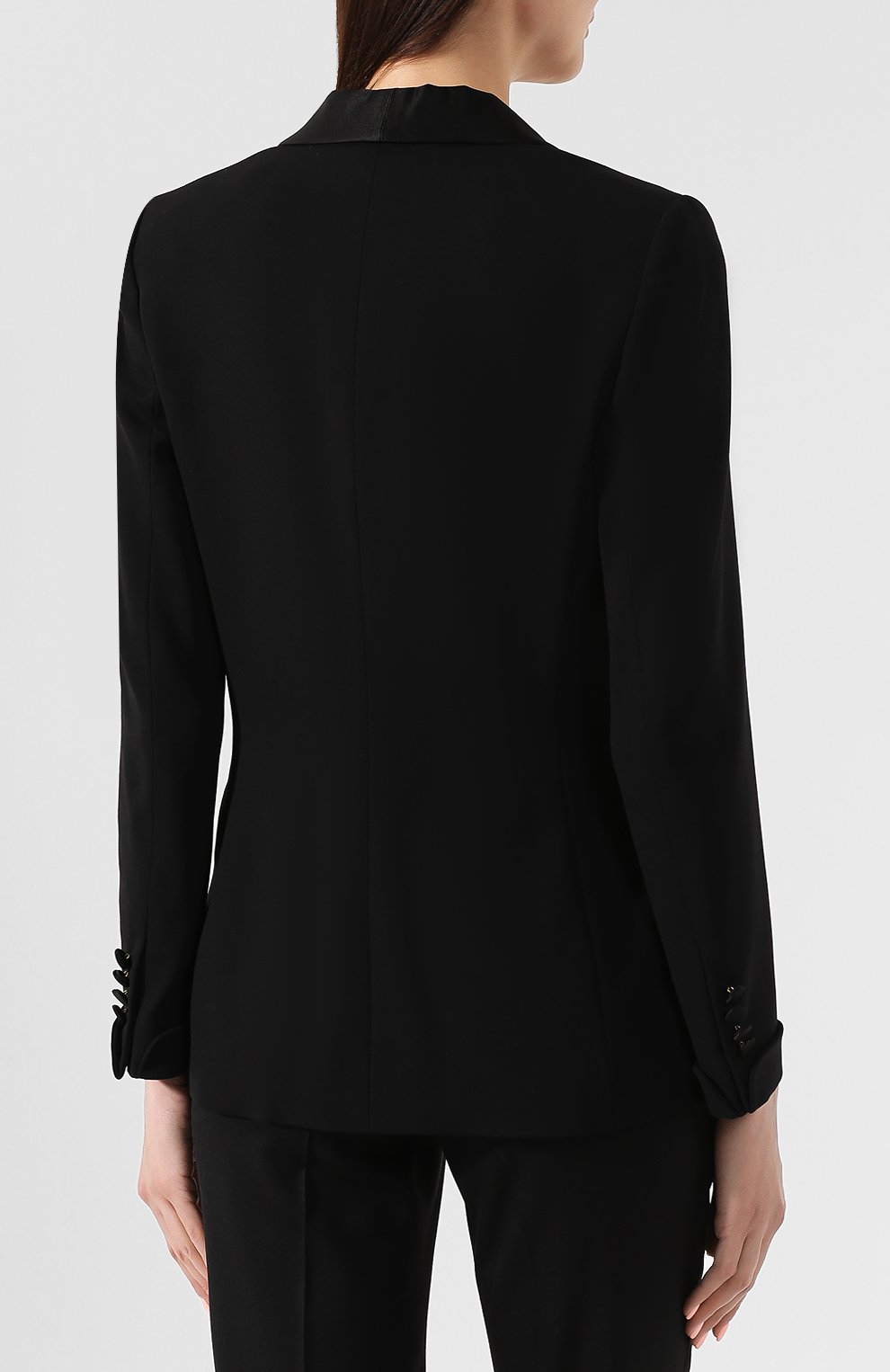 Шерстяной жакет RALPH LAUREN черного цвета по цене 235500 руб., арт. 911/IXJ52/FXJ52, фото 4 Шерстяной жакет RALPH LAUREN, арт. 911/IXJ52/FXJ52, фото 4