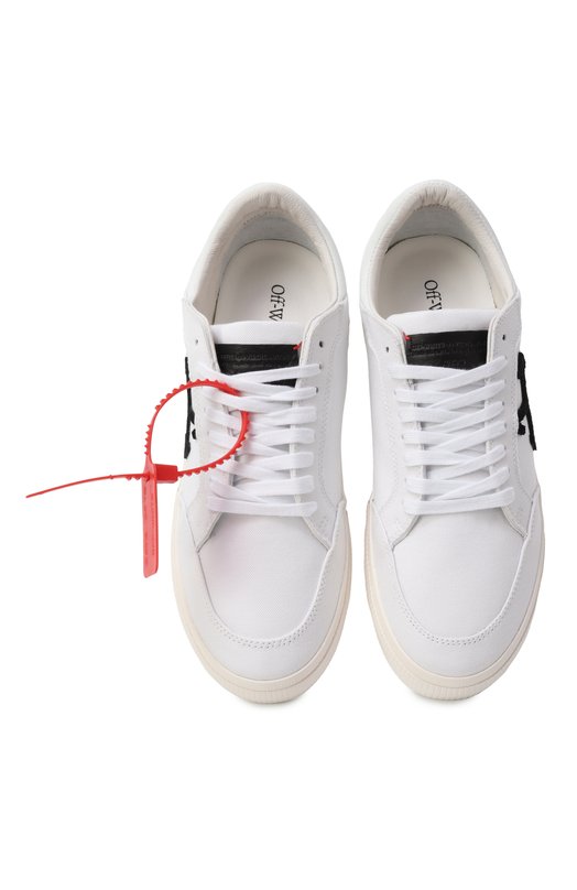 Текстильные кеды New Low Vulcanized Off-White 0MIA293C99FAB002 Белый  0MIA293C99FAB002 Фото 6