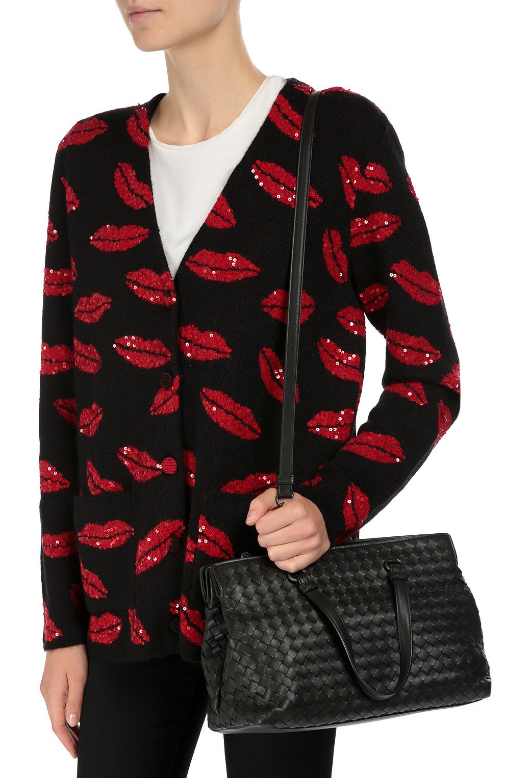 Сумка-тоут среднего размера с плетением intrecciato BOTTEGA VENETA, арт. 408674/V0016, фото 5