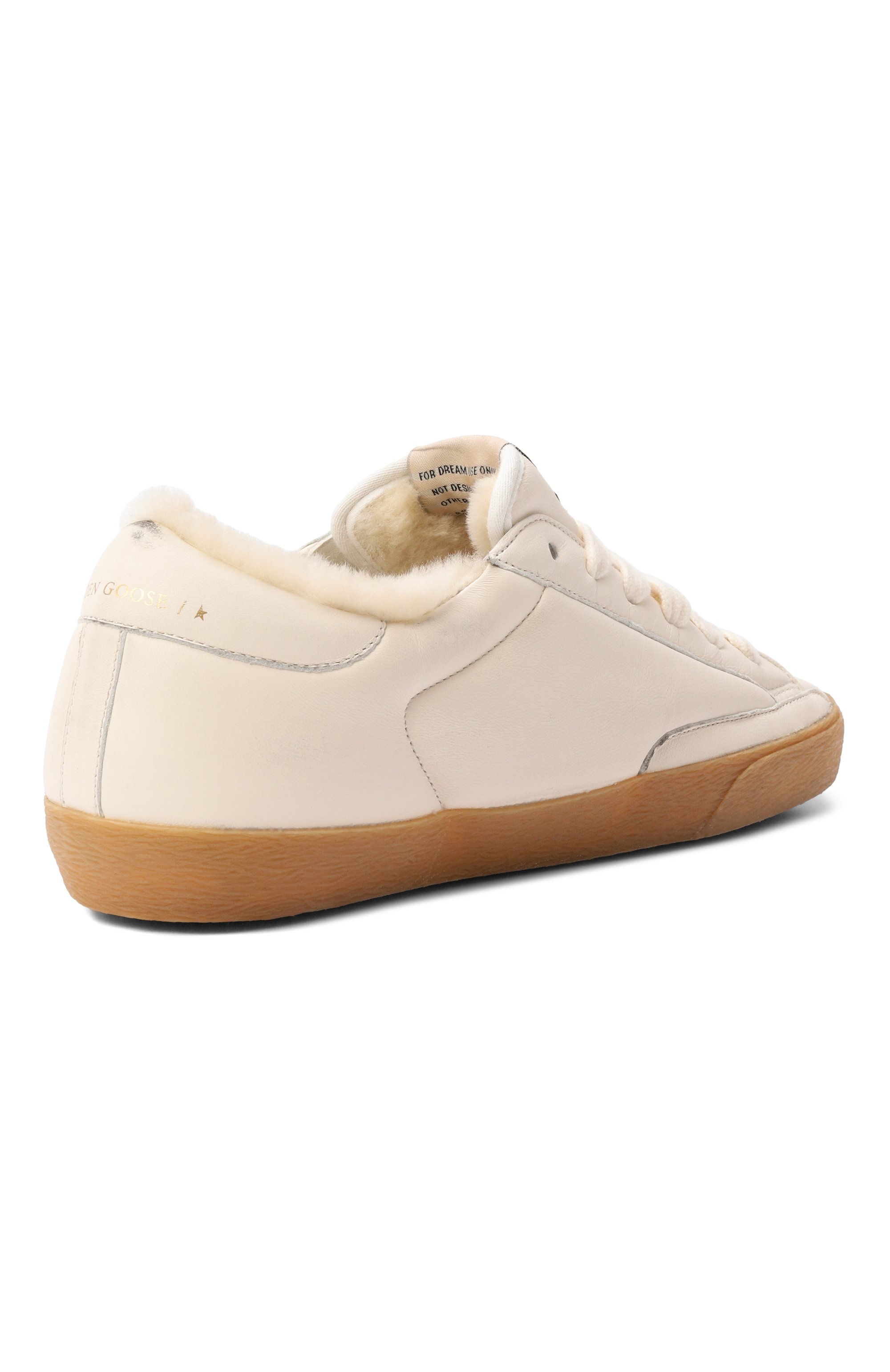 Кожаные кеды super-star GOLDEN GOOSE DELUXE BRAND кремового цвета по цене 84500 руб., арт. GWF00828.F006572, фото 5 Кожаные кеды super-star GOLDEN GOOSE DELUXE BRAND, арт. GWF00828.F006572, фото 5
