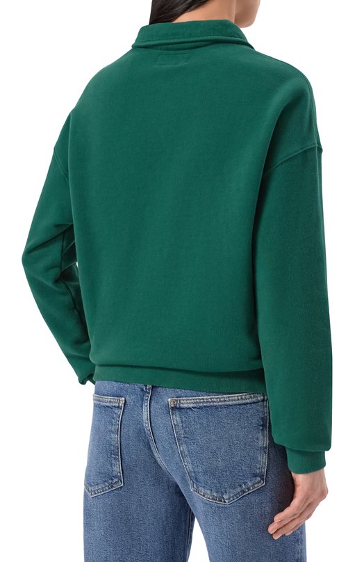 Хлопковое поло MC2 Saint Barth BENE001-02984I/BERENICE Зелёный  BENE001-02984I/BERENICE Фото 4