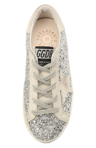 Кеды superstar GOLDEN GOOSE DELUXE BRAND серебряного цвета по цене 32650 руб., арт. GYF00101.F000416, фото 4 Кеды superstar GOLDEN GOOSE DELUXE BRAND, арт. GYF00101.F000416, фото 4