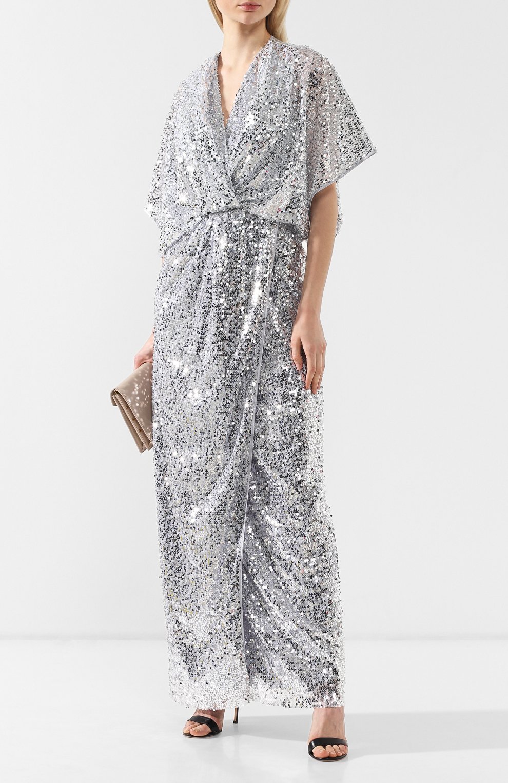 Платье с пайетками IN THE MOOD FOR LOVE серебряного цвета по цене 72950 руб., арт. VANESSA DRESS, фото 2 Платье с пайетками IN THE MOOD FOR LOVE, арт. VANESSA DRESS, фото 2