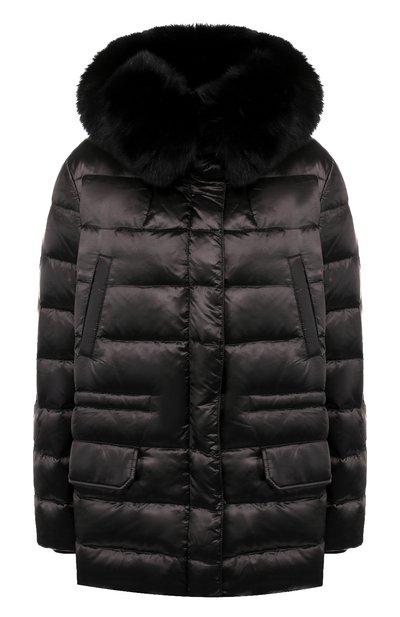 Стеганая куртка с капюшоном и подстежкой из меха кролика YS ARMY PARIS, арт. 9WFV04272NY5X, фото 1