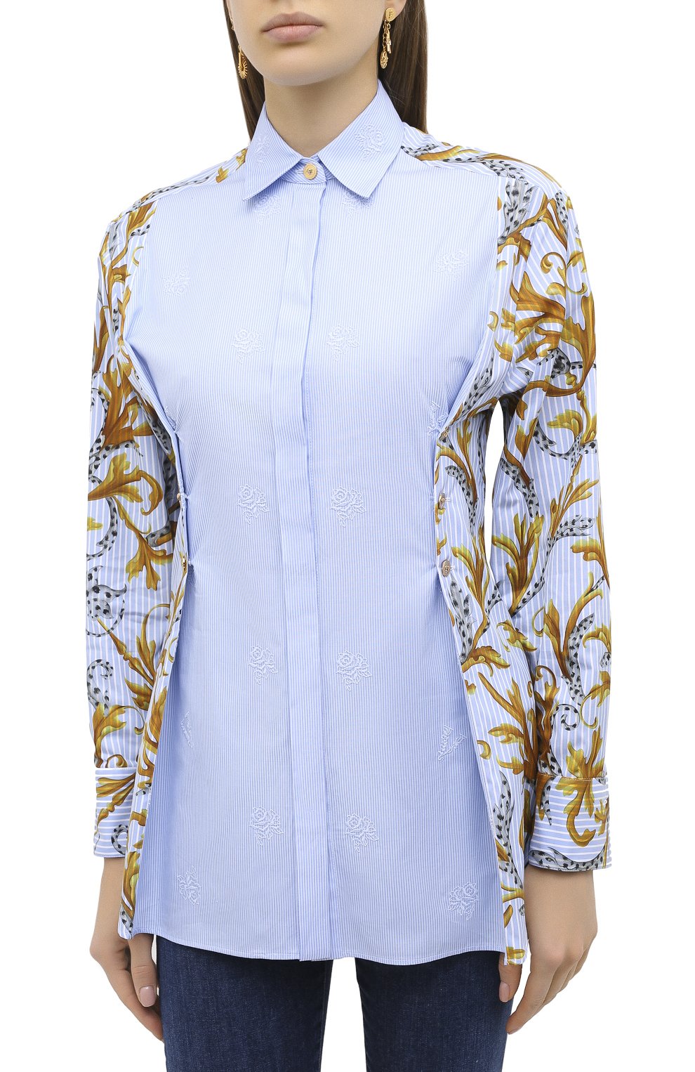 Хлопковая рубашка VERSACE, арт. A87307/A236041, фото 4