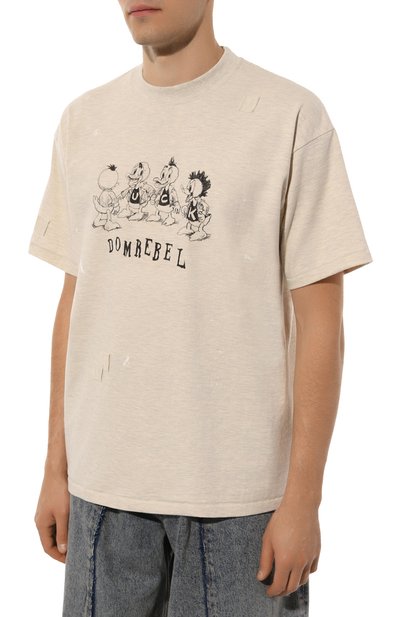 Хлопковая футболка DOMREBEL, арт. M SCH00LYARD T-SHIRT/TSHIRT, фото 3