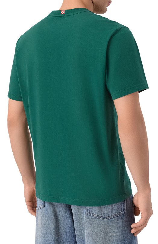 Хлопковая футболка MC2 Saint Barth ARN0004-02635I/ARN0TT WARM Зелёный  ARN0004-02635I/ARN0TT WARM Фото 4