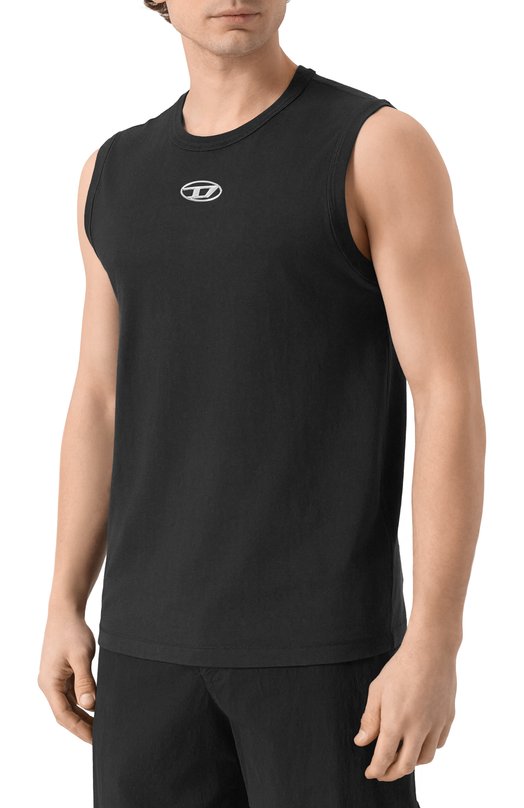 Хлопковая майка Diesel A21743/0JMBB Чёрный  A21743/0JMBB Фото 3