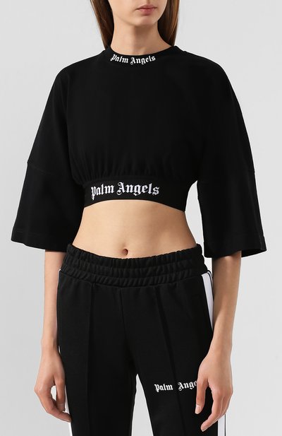 Хлопковый топ PALM ANGELS, арт. PWAA002E194130021001, фото 3