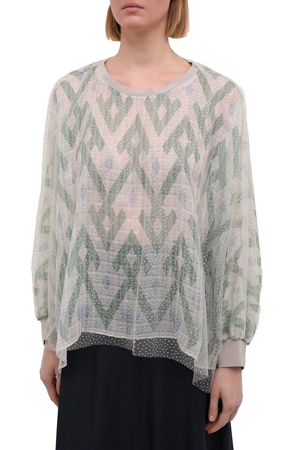 Блузка из шелка и вискозы GIORGIO ARMANI, арт. 1SHCCZ13/TZ818, фото 3