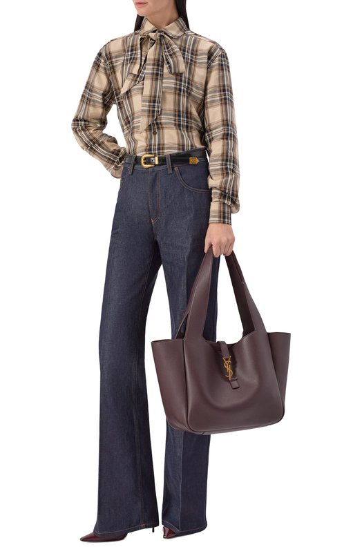 Сумка-тоут Le 5 à 7 Bea Saint Laurent 763435/AAAUQ Бордовый  763435/AAAUQ Фото 7