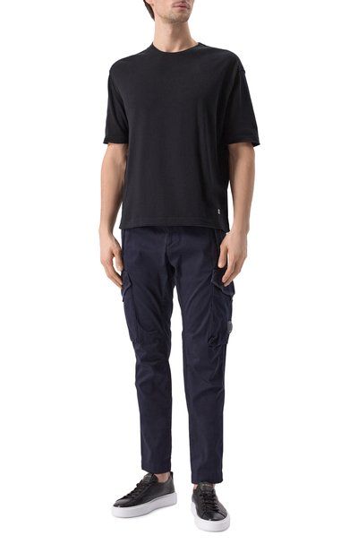 Хлопковый джемпер C.P. COMPANY черного цвета по цене 29650 руб., арт. 18CMKN075A004037A, фото 2 Хлопковый джемпер C.P. COMPANY, арт. 18CMKN075A004037A, фото 2