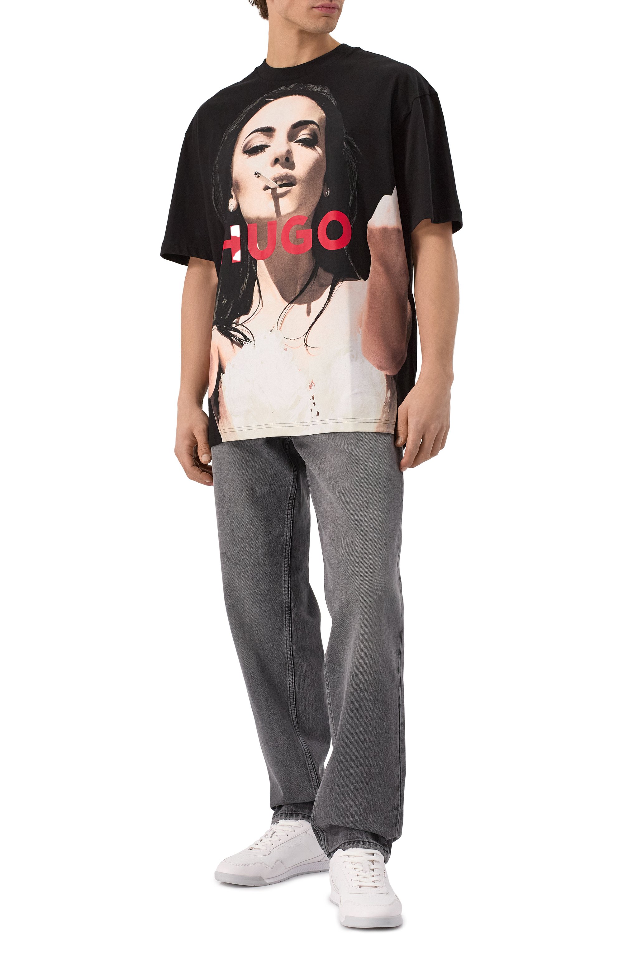 Хлопковая футболка HUGO, арт. 50535314, фото 2