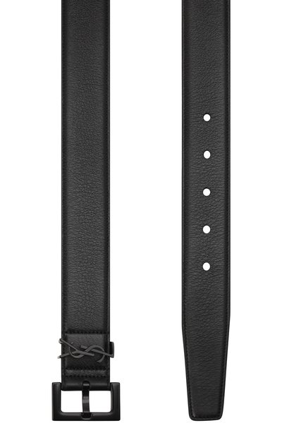 Кожаный ремень SAINT LAURENT, арт. 634440/B000U, фото 3