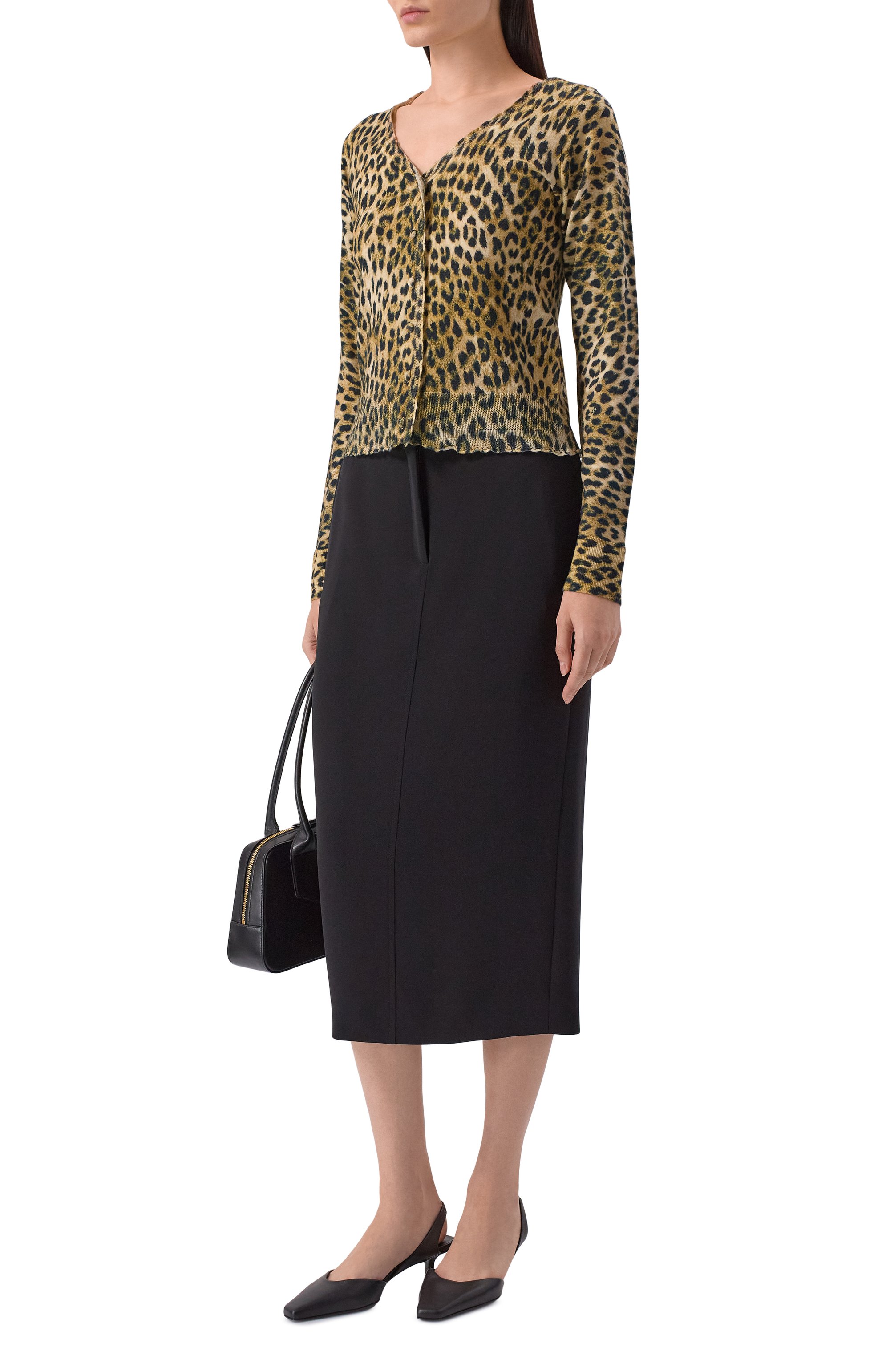 Шерстяной кардиган N21 леопардового цвета по цене 58700 руб., арт. A002/9000, фото 2 Шерстяной кардиган N21, арт. A002/9000, фото 2