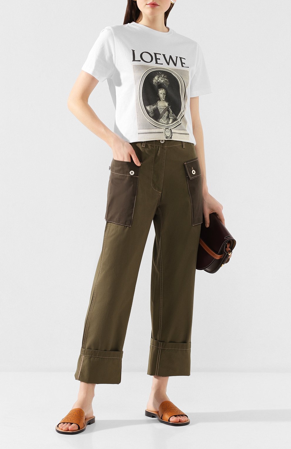 Хлопковая футболка LOEWE, арт. S6109660PC, фото 2