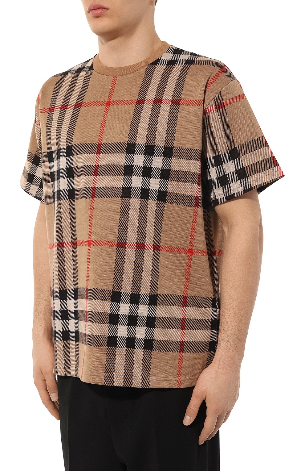 Хлопковая футболка BURBERRY, арт. 8072665, фото 3