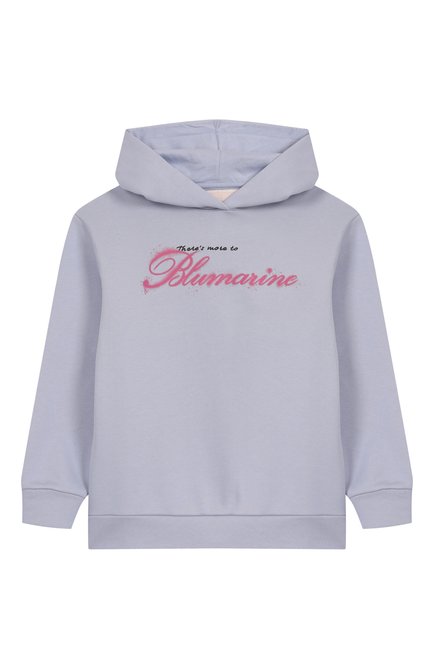 Хлопковое худи BLUMARINE, арт. BFFE0120/FF007/6-12A