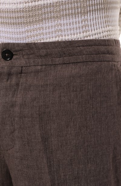 Льняные шорты ZEGNA, арт. UDI32A7/TB11, фото 5